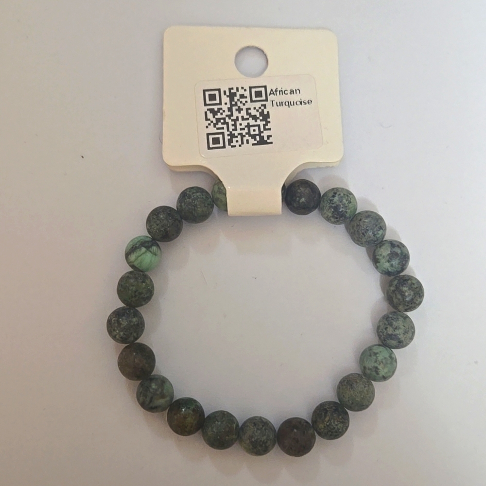 African Turquoise Gem Stone Bracelet
